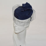 Grosgrain Texture Veiling Fascinator