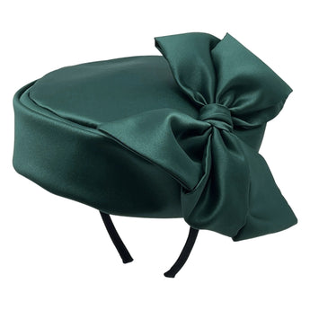 Sasha Satin Pillbox Hat
