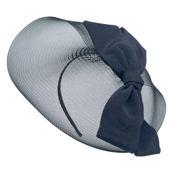 Katie Bow Fascinator with Mesh Brim