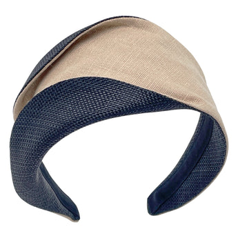 Black Raffia & Linen Matisse Moveable Headband
