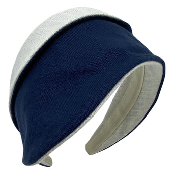 Ivory& Navy Linen Matisse