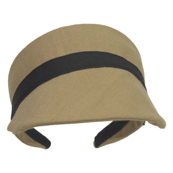 Linen Visor with Black Band