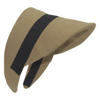 Linen Visor with Black Band
