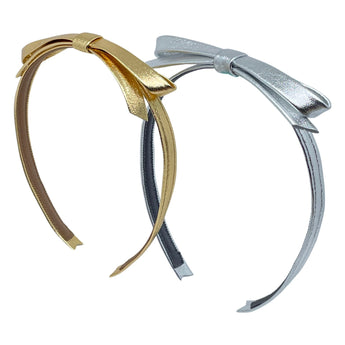 Metallic Mary Jane Bow Headband