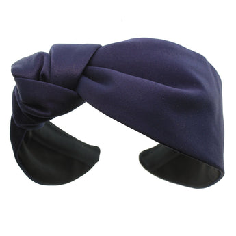 Lana Satin Side Knot Turban Headband