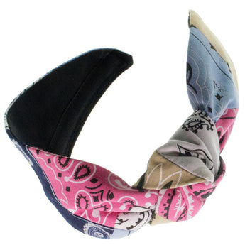 multicolored, Patchwork Bandana Lana turban headband