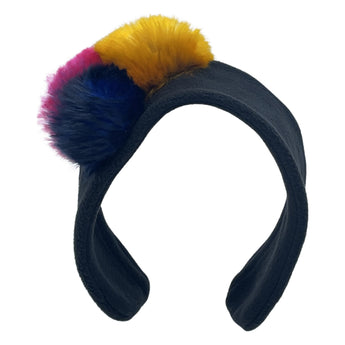 PomPom Flower Fleece Earmuffs