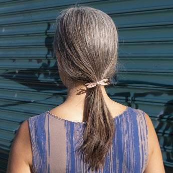 Petite Straw Bow Hair Tie