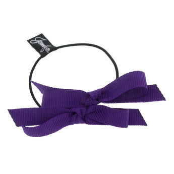 Grosgrain Double Bow Hair Ponytail