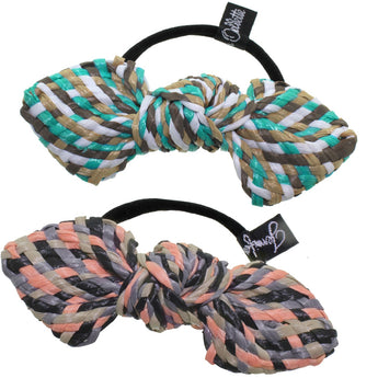 Small Raffia Texture Knot Pony