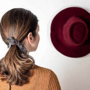Suede Bow Hair Ponytail