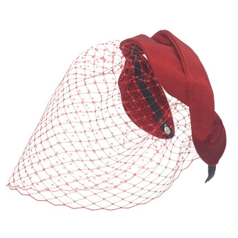 Twist Asymmetrical Face Veil
