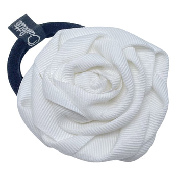 Grosgrain Handmade Rose Pony