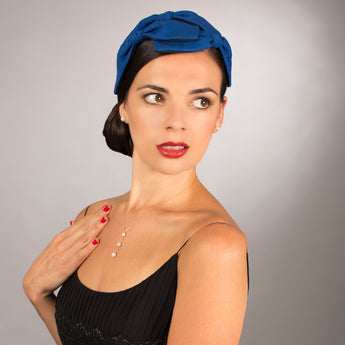 Palladium Twill Bow Headpiece