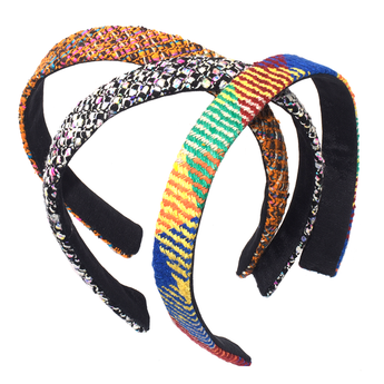 Bias Cut Tweed Silk Basic Headband