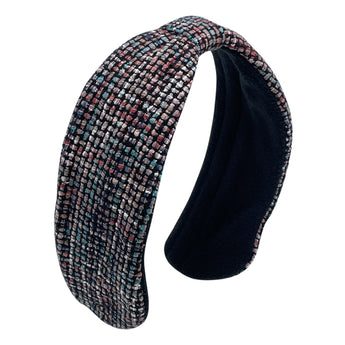 Silk Tweed Divot Earmuffs