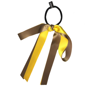 Satin Two Tone Bow Hair Tie