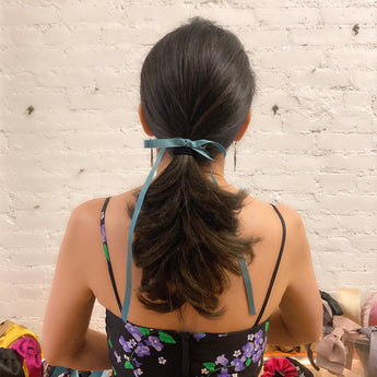 Long Satin Bow Hair Tie