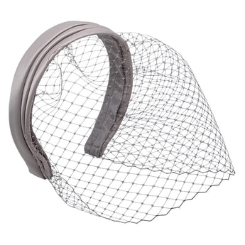 Satin Pleated Birdcage Veil