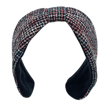 Silk Tweed Divot Earmuffs
