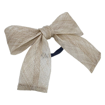 Straw Bow Hair Tie