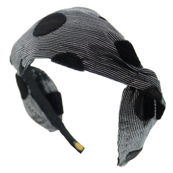 Velvet Dot Twist Headband