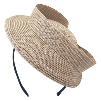 Lilou Straw Beret Headpiece