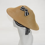 Straw Collie Hat with Jersey Turban