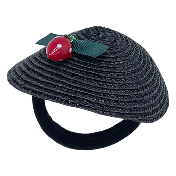 Fruity Straw Mini Hat Hair Tie