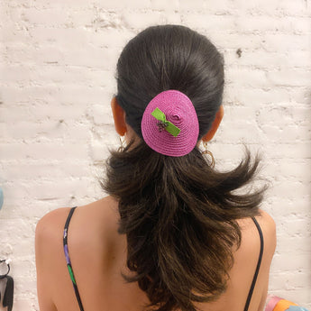 Fruity Straw Mini Hat Hair Tie