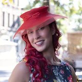 Straw Hat with Braid Mesh