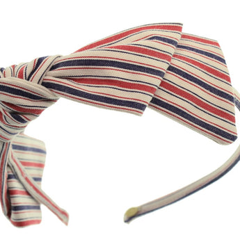 Americana Stripe Martine Bow Headband