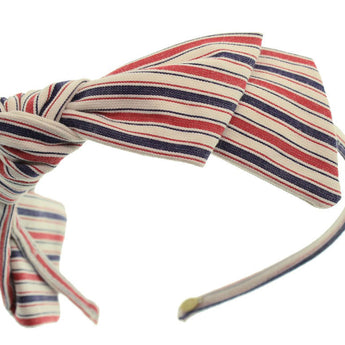 Americana Stripe Martine Bow Headband
