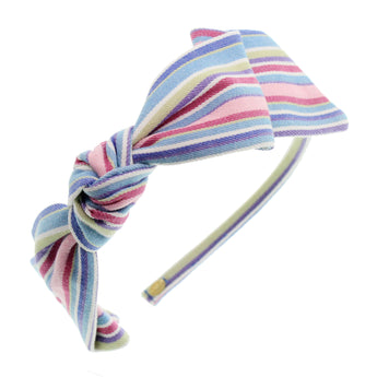 Stripe Martine Bow Headband