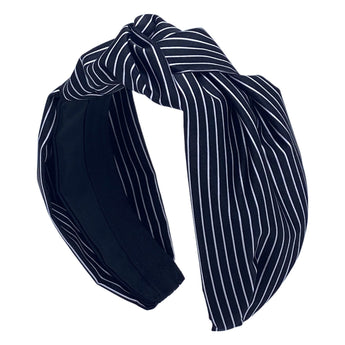 Black & White Stripe Roxanne Turban
