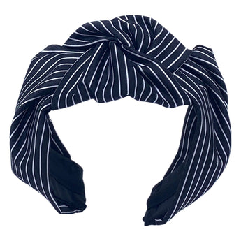 Black & White Stripe Roxanne Turban