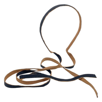 Suede & Grosgrain Long Tie Headband