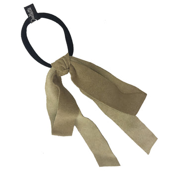 Suede Large Bow Hair Tie