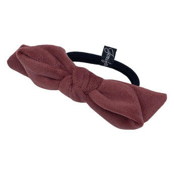 Ultra Suede Bow Hair Tie & Bracelet