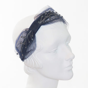 Cosmic Spray Side Turban Headpiece