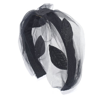 Tulle & Leaves Turban Headband
