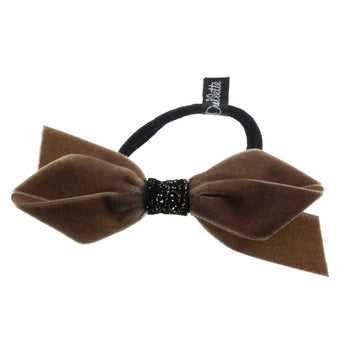Velvet & Sparkle Accent Hair Tie