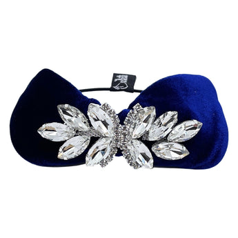 Velvet Rhinestone Hair Tie & Bracelet