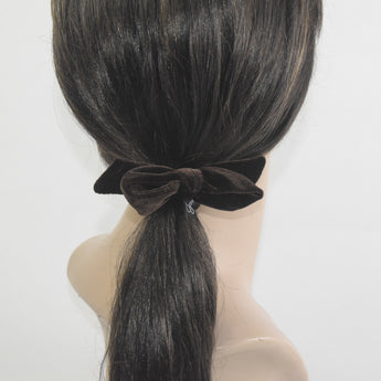 Plush Velvet Bow Hair Tie & Bracelet