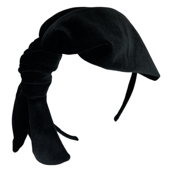 Draped Velvet Bow Headband