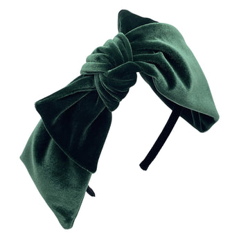 Draped Velvet Bow Headband