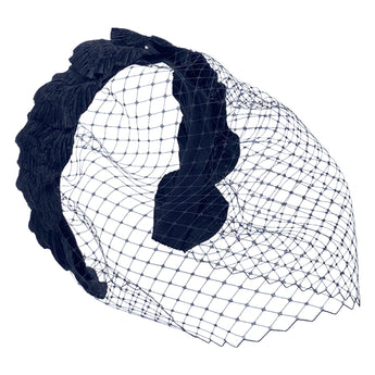 Velvet Petals Birdcage Veil
