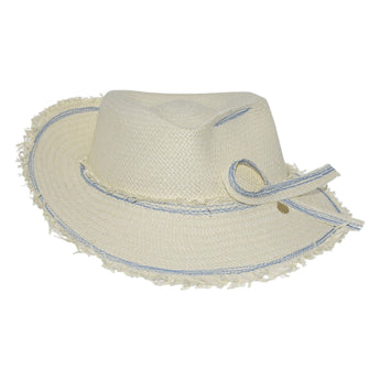 Country Couture Straw Fedora