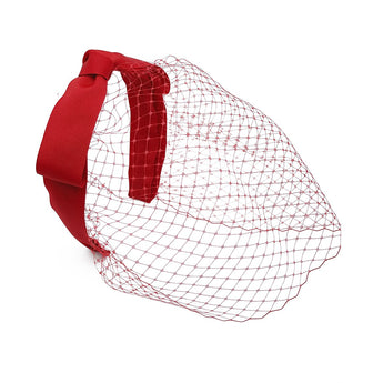 Vivienne Grosgrain Bow Face Veil
