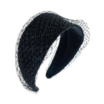 Voilette Sparkly Black Changeable Headband